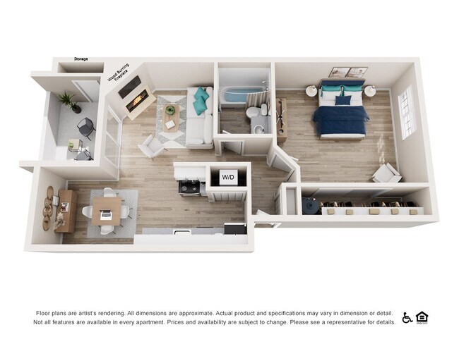 1 Bedroom 1 Bath - Renovated FF-204 floor plan